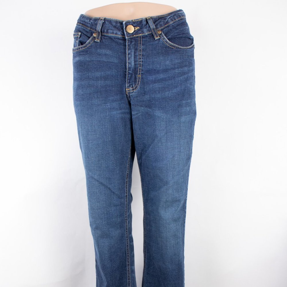 Odyn Bootcut 12 (29 X 31) Women’s Denim Jeans Dark Wash Zip Fly